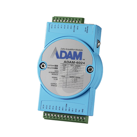 ADAM-6024 IoT Modbus/SNMP/MQTT Ethernet Remote I/O